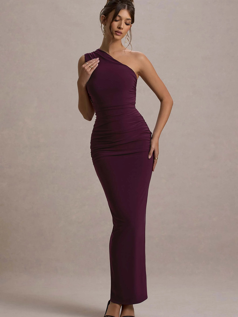 Dalarie | Port One-Shoulder Gathered Maxi Dress 5