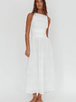 Dalayla Sleeveless Eyelet Maxi Dress White - thumbnail 1
