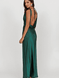 Cassiopeia Open Back Maxi Dress Forest Green - thumbnail 2