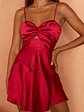 Cozumel Twist Bust Mini Dress Red - thumbnail 4