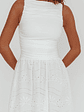 Dalayla Sleeveless Eyelet Maxi Dress White - thumbnail 4