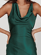 Cassiopeia Open Back Maxi Dress Forest Green - thumbnail 4