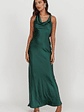 Cassiopeia Open Back Maxi Dress Forest Green - thumbnail 5