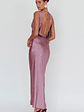 Cassiopeia Open Back Maxi Dress Grape - thumbnail 2