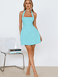 Certified Stylish Halter Mini Dress - thumbnail 11