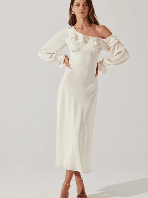 Coraline Satin Midi Dress