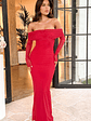 Coraline Red Long Sleeve Maxi Dress - thumbnail 8