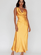 Cassiopeia Open Back String Tie Maxi Dress Mango - thumbnail 1
