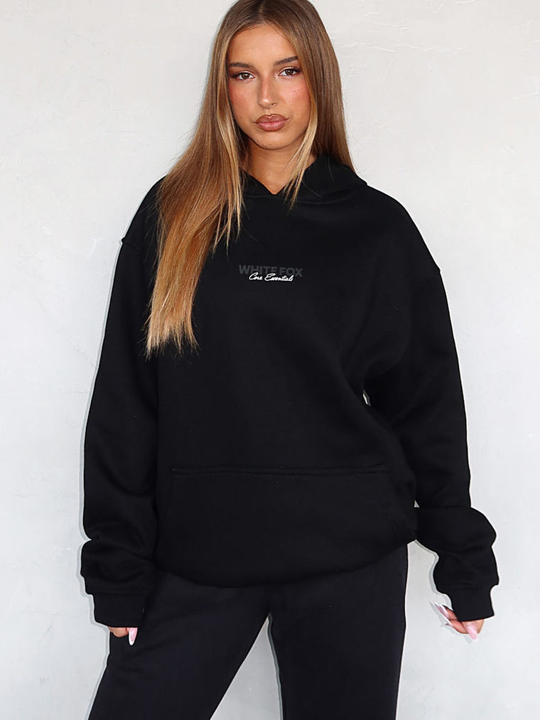Core Essentials Oversized Hoodie Black 2