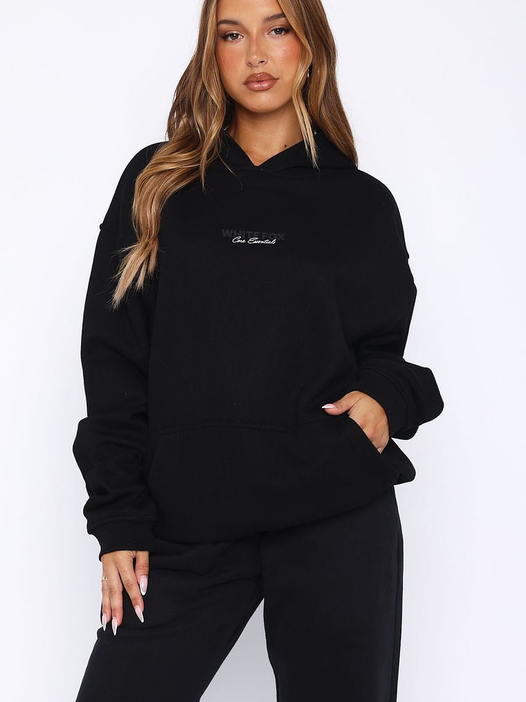 Core Essentials Oversized Hoodie Black 3