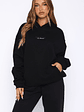 Core Essentials Oversized Hoodie Black - thumbnail 3