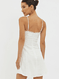 Chamberlain Scallop Trim Mini Dress White - thumbnail 3