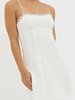 Chamberlain Scallop Trim Mini Dress White - thumbnail 5
