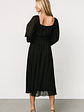 Dalton Pleated Midi Dress | Black - thumbnail 5