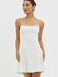 Chamberlain Scallop Trim Mini Dress White - thumbnail 6