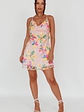 Champagne Showers Halterneck Slip Mini Dress Sequin Floral Pink - thumbnail 3