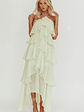 Darylyn Tiered Ruffle Maxi Dress Sage - thumbnail 5