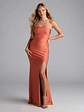 Cheryl Strapless Slit Mermaid Formal Dress - thumbnail 1