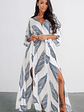 Corinth Maxi Dress | Navy Print - thumbnail 1