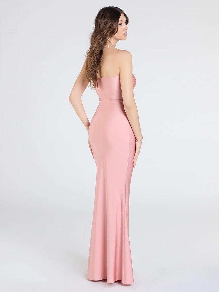Cheryl Strapless Slit Mermaid Formal Dress 6