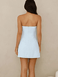 Coconut Love Strapless Mini Dress Blue - thumbnail 4