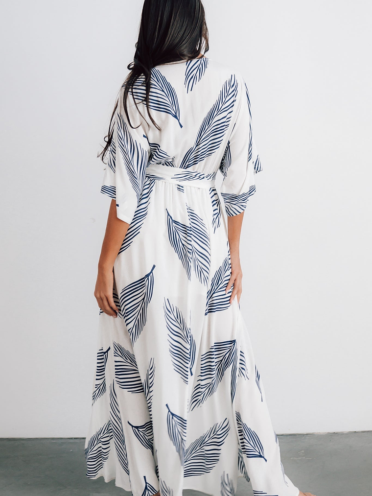 Corinth Maxi Dress | Navy Print 6