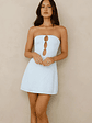 Coconut Love Strapless Mini Dress Blue - thumbnail 7