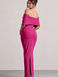 Cornelia | Hot Pink Strapless Maxi Dress With Oversized Bow - thumbnail 2