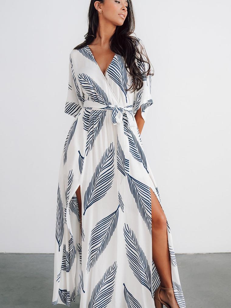 Corinth Maxi Dress | Navy Print 10