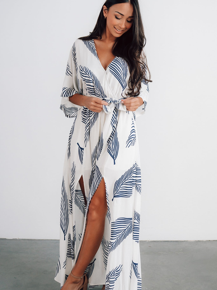 Corinth Maxi Dress | Navy Print 11