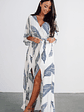 Corinth Maxi Dress | Navy Print - thumbnail 11