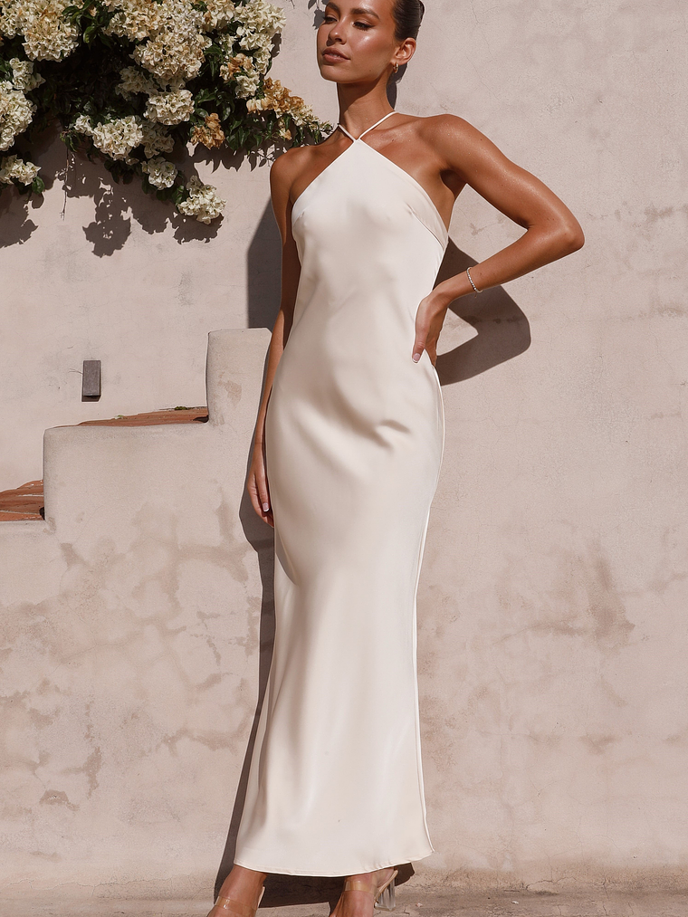 Chiara Maxi Dress - Champagne 1