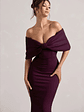 Cornelia | Plum Strapless Maxi Dress With Oversized Bow - thumbnail 3