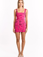 Curren Pink Beaded Mini Dress - thumbnail 3
