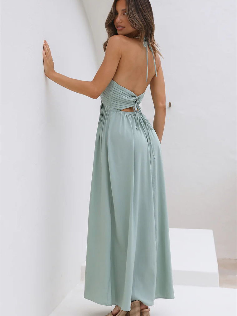 Cross My Heart Maxi Dress Sage 2