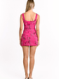 Curren Pink Beaded Mini Dress - thumbnail 5