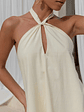 Coconut Sips Halter Mini Dress Yellow - thumbnail 10