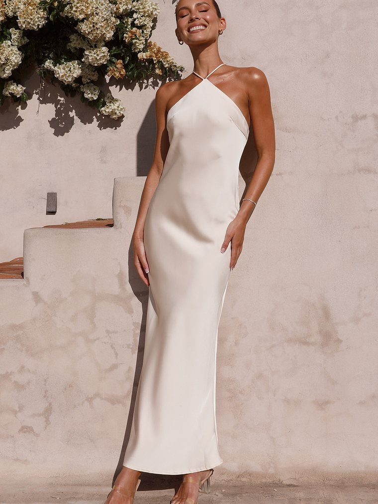 Chiara Maxi Dress - Champagne 4