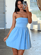 Cornell Mini Dress - Baby Blue - thumbnail 3