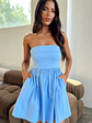 Cornell Mini Dress - Baby Blue - thumbnail 4