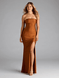 Cheryl Strapless Slit Mermaid Formal Dress - thumbnail 32