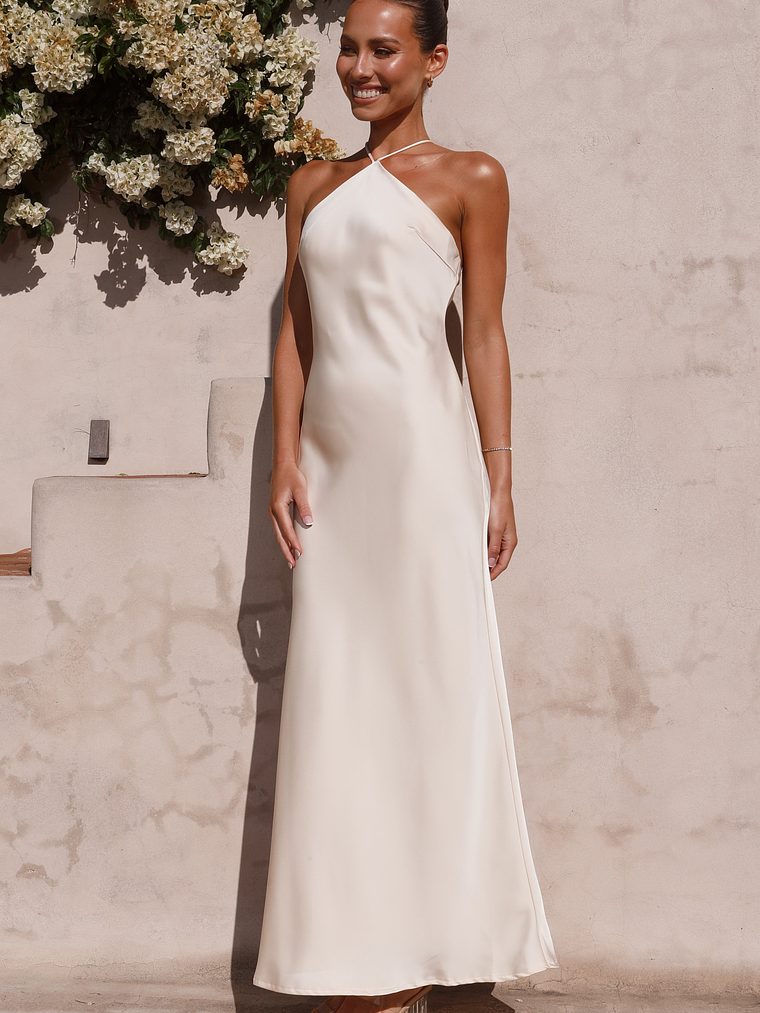 Chiara Maxi Dress - Champagne 5
