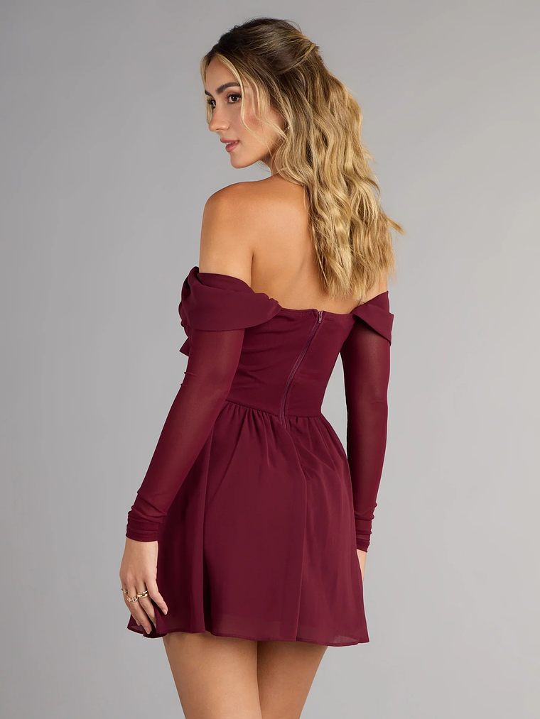 Daydream Darling Chiffon Skater Mini Dress 2