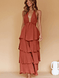 Catalina Tiered Ruffle Maxi Dress Cocoa - thumbnail 8
