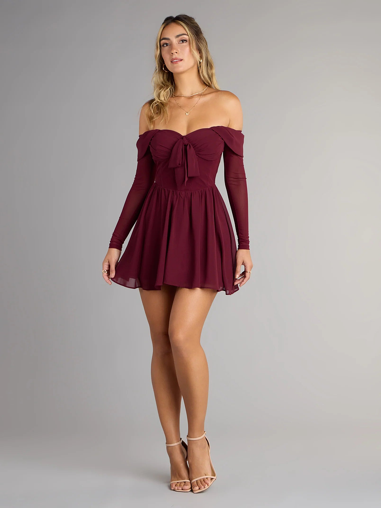 Daydream Darling Chiffon Skater Mini Dress 3