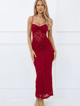 Chic After Dark Lace Maxi Dress