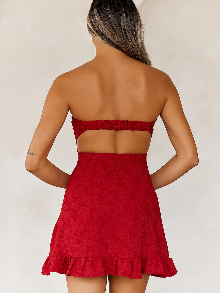 Dance Playlist Strapless Mini Dress 3