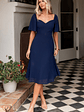 Colette Sweetheart Midi Dress | Navy - thumbnail 1