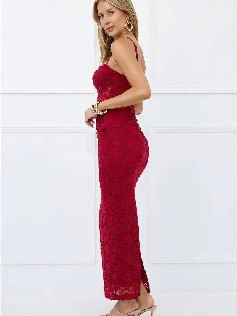Chic After Dark Lace Maxi Dress 3