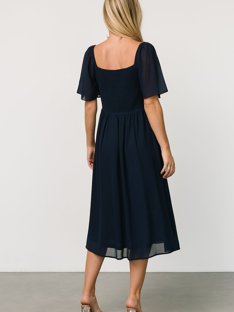 Colette Sweetheart Midi Dress | Navy 4
